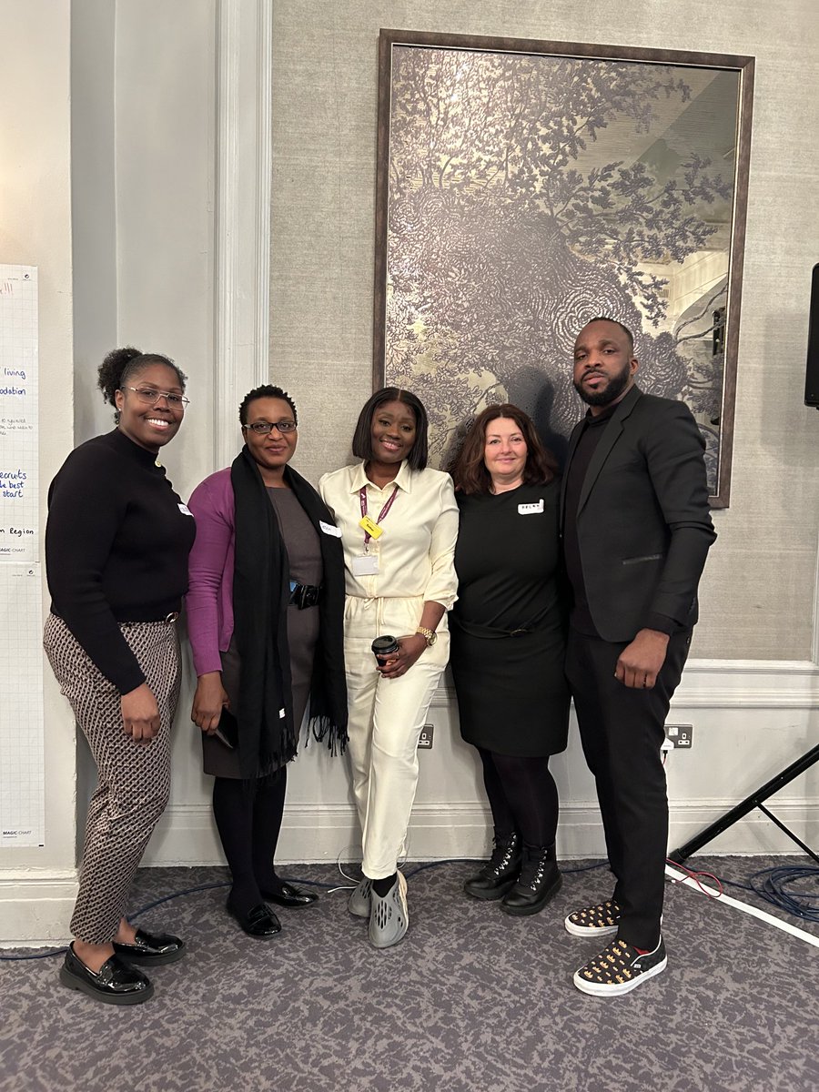 Meet Ade and Esther our HCSW who told their story at the London HCSW conference today. They were simply amazing and well supported by Jesca and Olisa from the SLP and the NETeam. 💙 ⁦@MaudsleyNHS⁩ ⁦@MaudsleyDoN⁩