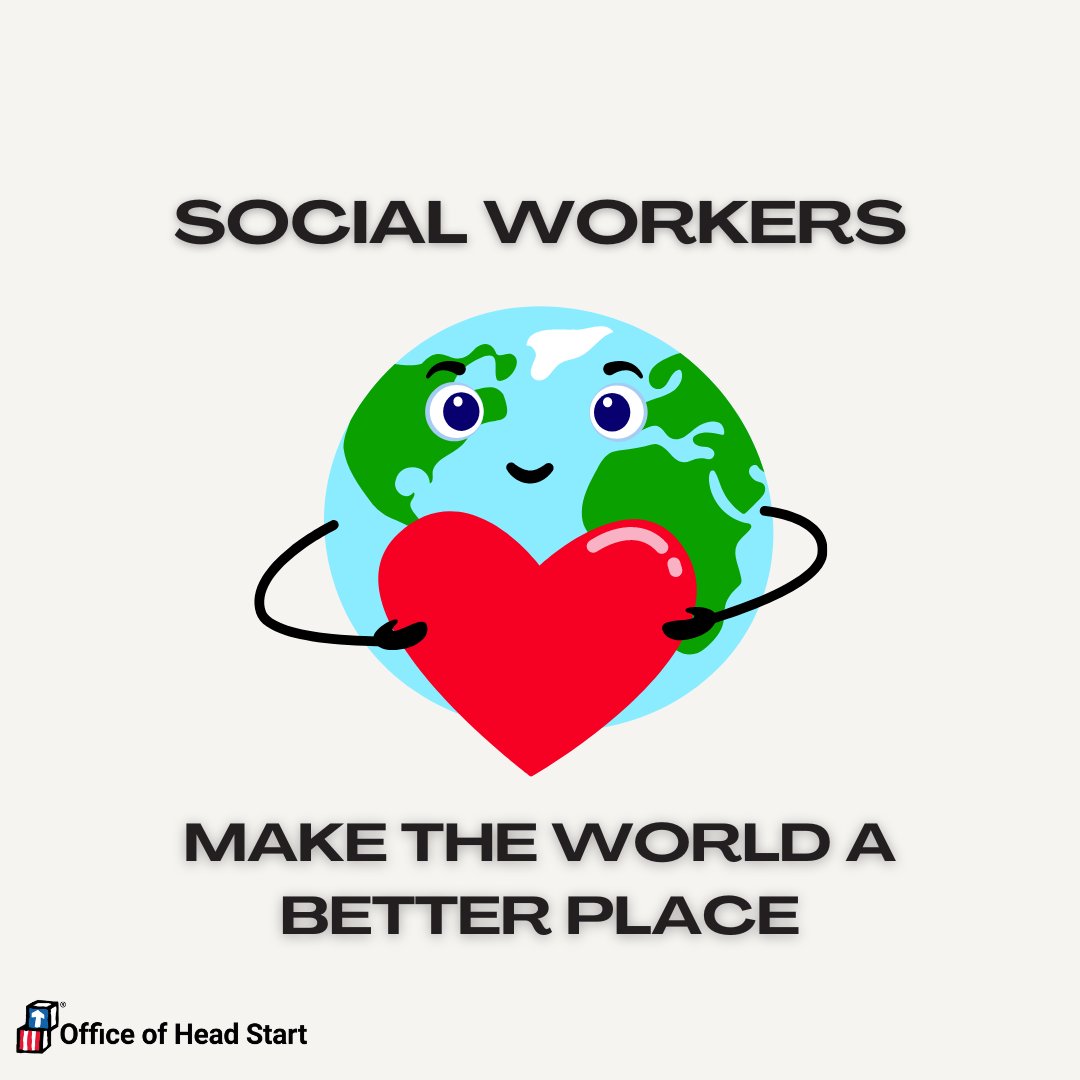 HeadStartgov's tweet image. It’s #NationalSocialWorkerMonth! Thank social workers for their hard work, dedication, and endless support to their communities.