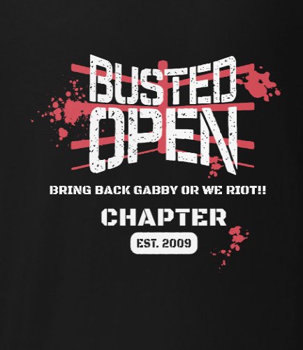 @davidlagreca1 @GiftofGabSXM Ok,  NEW SHIRT TIME!! @BustedOpenRadio