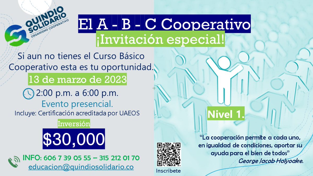QSolidario's tweet photo. Invitamos a esta jornada especial de capacitación presencial, el día lunes 13 de marzo por la tarde, esta es tu oportunidad de aprender más sobre Economía Solidaria. Inscríbete en el siguiente enlace 🤓🤓 https://t.co/YVyaB2YaQz https://t.co/3q92NWgwmT