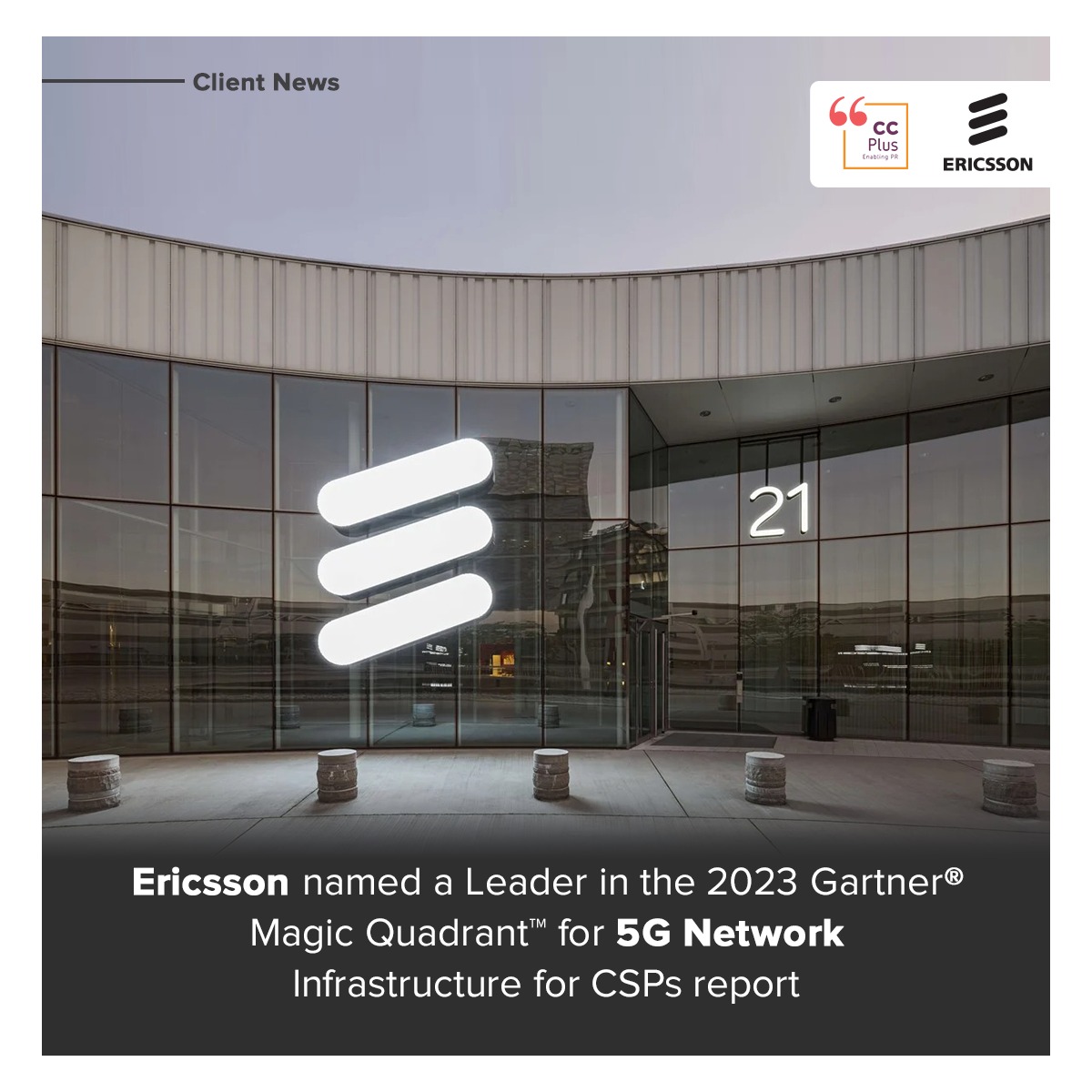 CCPlusNews's tweet photo. With racing developments to implement 5G networks, @EricssonMEA achieves a leading position in its 5G execution abilities.
@ericssonmea
#technology #ericsson #gartner #5gnetwork #telecommunications #ai #ccplusclients #ccplus #infrastructure #march2023 https://t.co/weLTZs0glG