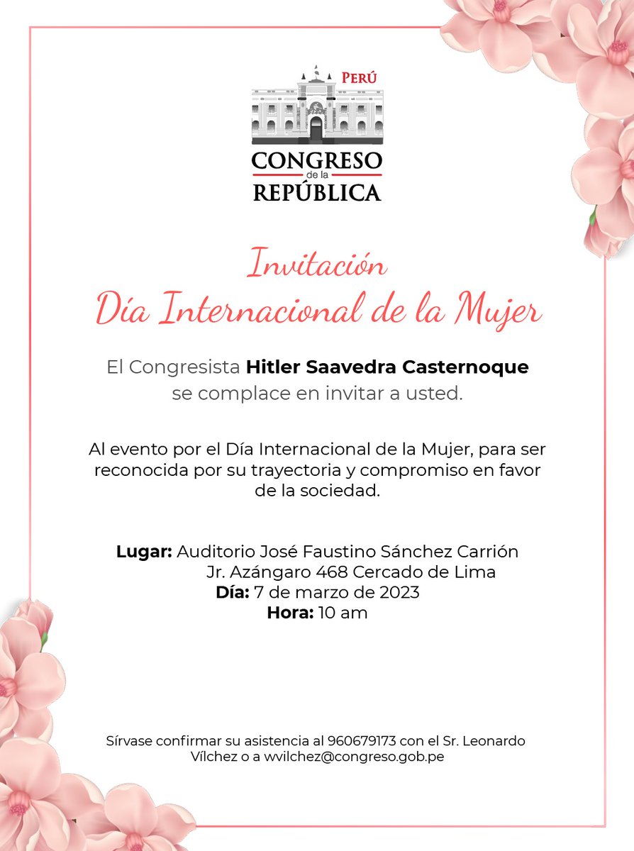 enma_iquitos's tweet photo. En la víspera que se conmemora el día internacional de la mujer, recibimos con mucha humildad el reconocimiento del congresista @HitlerSaavedra a nuestra presidenta, @Maricielo_titi
Sigamos aportando para construir una sociedad en la que nadie se quede atrás.
#PorTodos 💪 https://t.co/S9Y95XyPMP