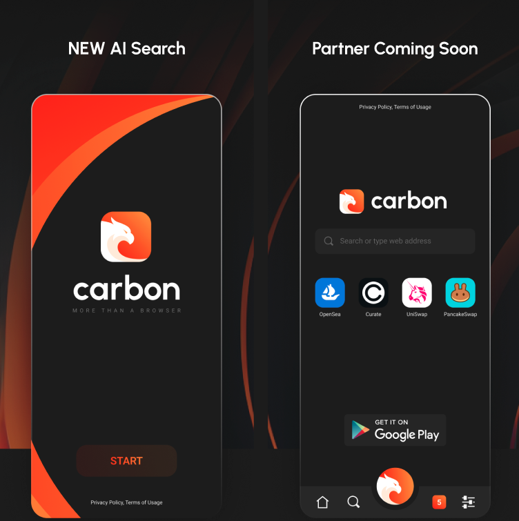 Carbon Browser tweet media