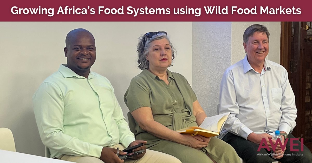 African Wildlife Economy Institute (@wildlifeeconomy) on Twitter photo Excited to be on the Growing Africa’s Food Systems panel discussing the potential for wild food markets in Africa.
<a href="/FrancisVorhies/">Francis Vorhies</a>, <a href="/KijaniLife/">Deborah Vorhies</a>, <a href="/WisemanNdlovu/">The Future</a> discuss using wild species to conserve areas & the market for sustainable wild food.
#WildlifeEconomy Excited to be on the Growing Africa’s Food Systems panel discussing the potential for wild food markets in Africa.
<a href="/FrancisVorhies/">Francis Vorhies</a>, <a href="/KijaniLife/">Deborah Vorhies</a>, <a href="/WisemanNdlovu/">The Future</a> discuss using wild species to conserve areas & the market for sustainable wild food.
#WildlifeEconomy