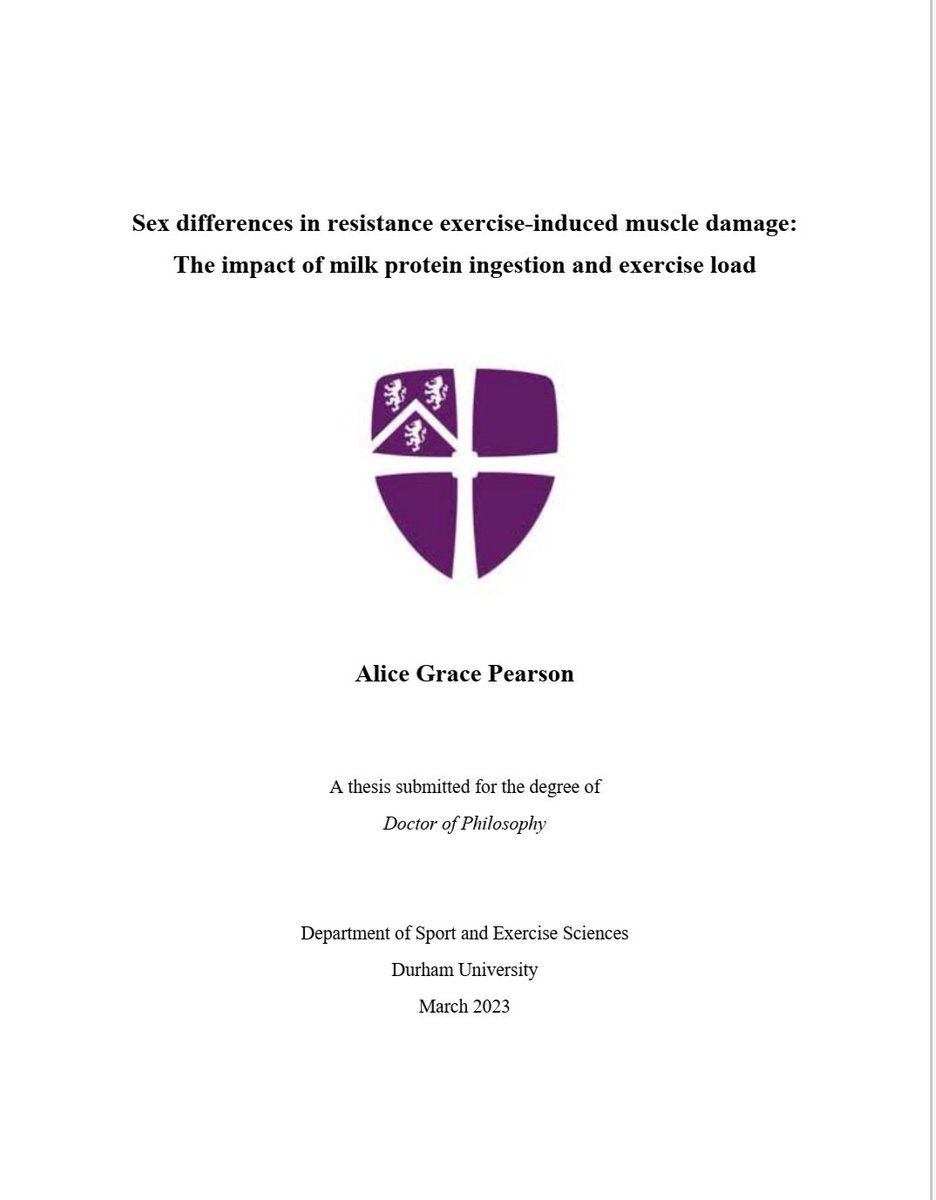 Alice Pearson (@alicegpearson) on Twitter photo 3 years 2 months and 102,160 words later, my thesis is submitted 🙌
<a href="/DUSportExSci/">Dept of Sport & Exercise Sciences, Durham Uni.</a> 3 years 2 months and 102,160 words later, my thesis is submitted 🙌
<a href="/DUSportExSci/">Dept of Sport & Exercise Sciences, Durham Uni.</a>