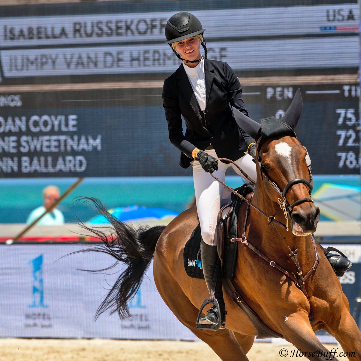 realHorseBuff's tweet photo. Isabella Russekoff piloting Jumpy Van De Hermitage at the Longines Global Champions Tour @GCT_events  Miami Beach. Get ready for this seasons show in Collins park right on the beach!
•
•
•
•
•
•
•
#horse #horses #horsesofinstagram #horsesofinsta #horsesofig https://t.co/doqh9bBr7m