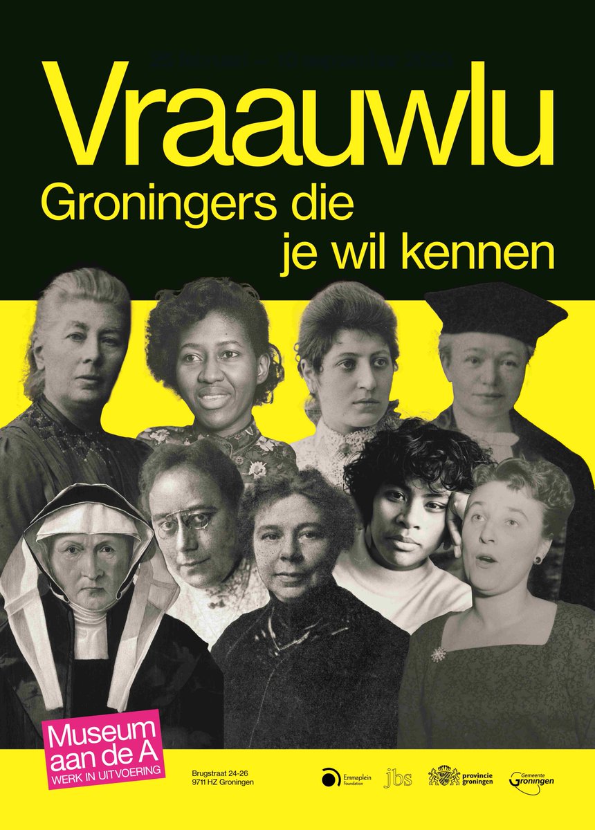 TIP: nu te zien in het <a href="/museumaande_a/">Museum aan de A</a>: Vraauwlu, Groningers die je wil kennen. Maak kennis met meer dan 25 Groninger vrouwen van vroeger en nu. Vrouwen van wie je misschien nog nooit gehoord hebt. Maar stuk voor stuk Groningers die je wíl kennen.
