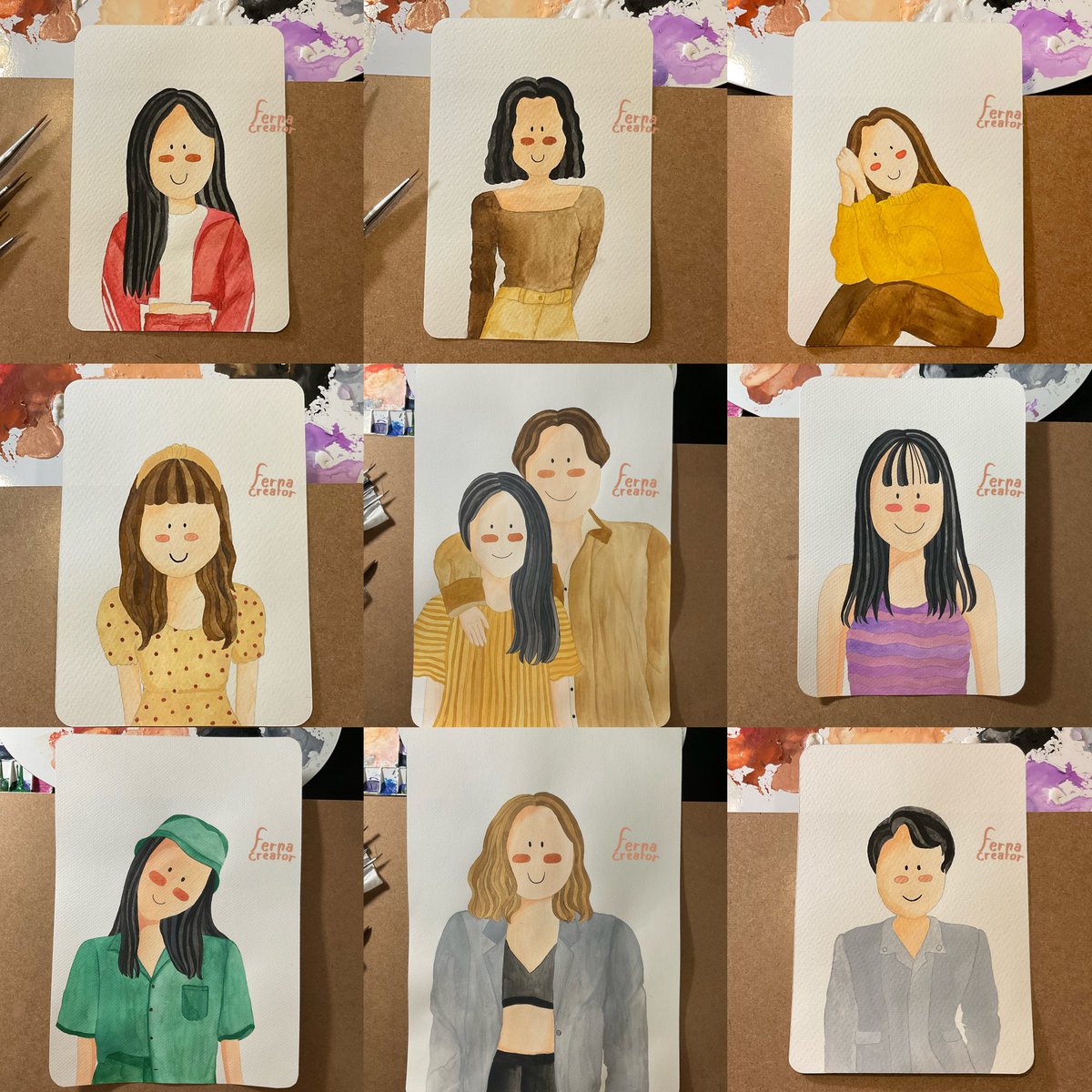 Ferna_creator's tweet photo. Watercolor 2022

🙃รับวาดภาพคาแรคเตอร์การ์ตูนคนพิเศษสำหรับคุณ
🙃มีขนาด A6 ,A5 ,A4 ,A3
🙃สั่งก่อนวันใช้งานจริง 7-15วัน
🙂จองคิววาดภาพ Add Line @269wshwv เท่านั้น

#fernacreator 
#รับวาดรู��� #รับวาดภาพ #รับวาดรูปการ์ตูน #วาดการ์ตูน #รับวาดภาพการ์ตูน #สีน้ำ #draw #watercolor https://t.co/ZIkRzZb8KY