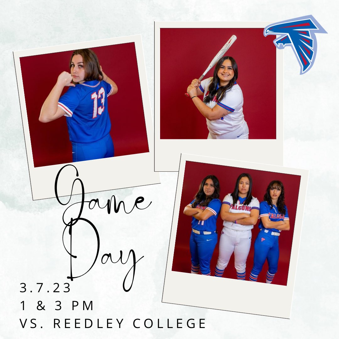 WHCCSoftball's tweet image. Falcons are hitting the road for a conference doubleheader.
.
🆚 Reedley College
⏰ 1 &amp;amp; 3 PM
📈 New gamechanger app
🎥 Live on West Hills College Softball Facebook Page
.
#falconfamily #conferencegames #roadtrip #newera