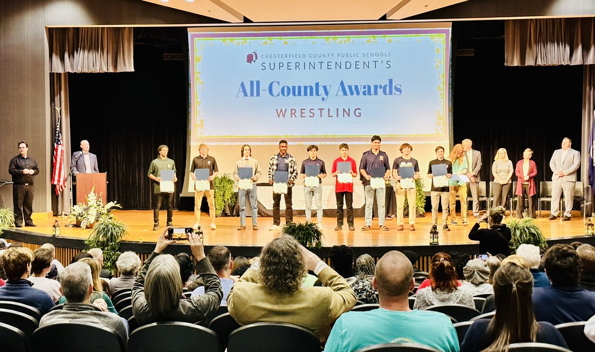 Last night we celebrated our outstanding #oneccps athletes from the winter season. Additionally, a new tradition was formed to recognize retired CCPS staff that dedicated their careers to our student athletes.