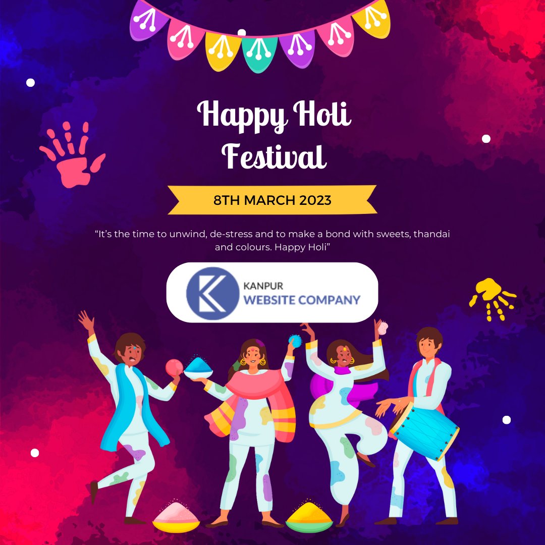 kanpurwebsiteco's tweet photo. “It’s the time to unwind, de-stress and to make a bond with sweets, thandai and colours. Happy Holi”
 #holi #holifestival #holicelebration #holicolours https://t.co/HEpHOVZMbR