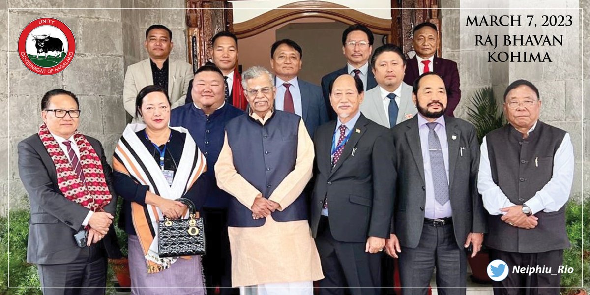 Along with my new Cabinet colleagues, called on the Hon'ble Governor of Nagaland Shri <a href="/LaGanesan/">La.Ganesan</a>.