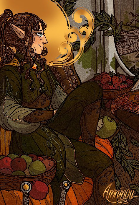 ChiffonBrat's tweet photo. Amrúndil ✨🌿✨ #lotr #lotroc #Silmarillion #tolkienelf #elvenkind https://t.co/gpds8IoBpI