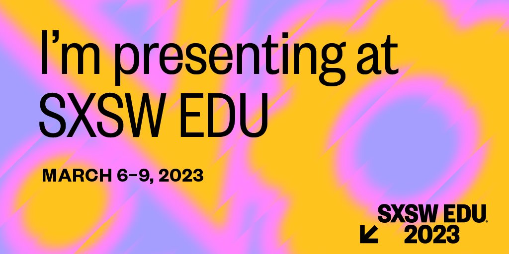 So excited to be back at #SXSWEDU this week! I'll be speaking on the "An 'Intelligent Tutor' for Every Student" panel tomorrow in room 9AB at 2:30 CT! Come say hey! 👋 #SXSWEDU2023