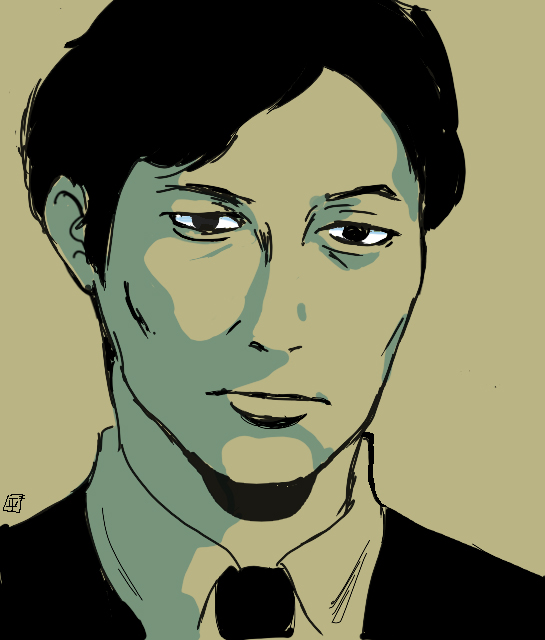 落書き。写真見て描いた誰か。 