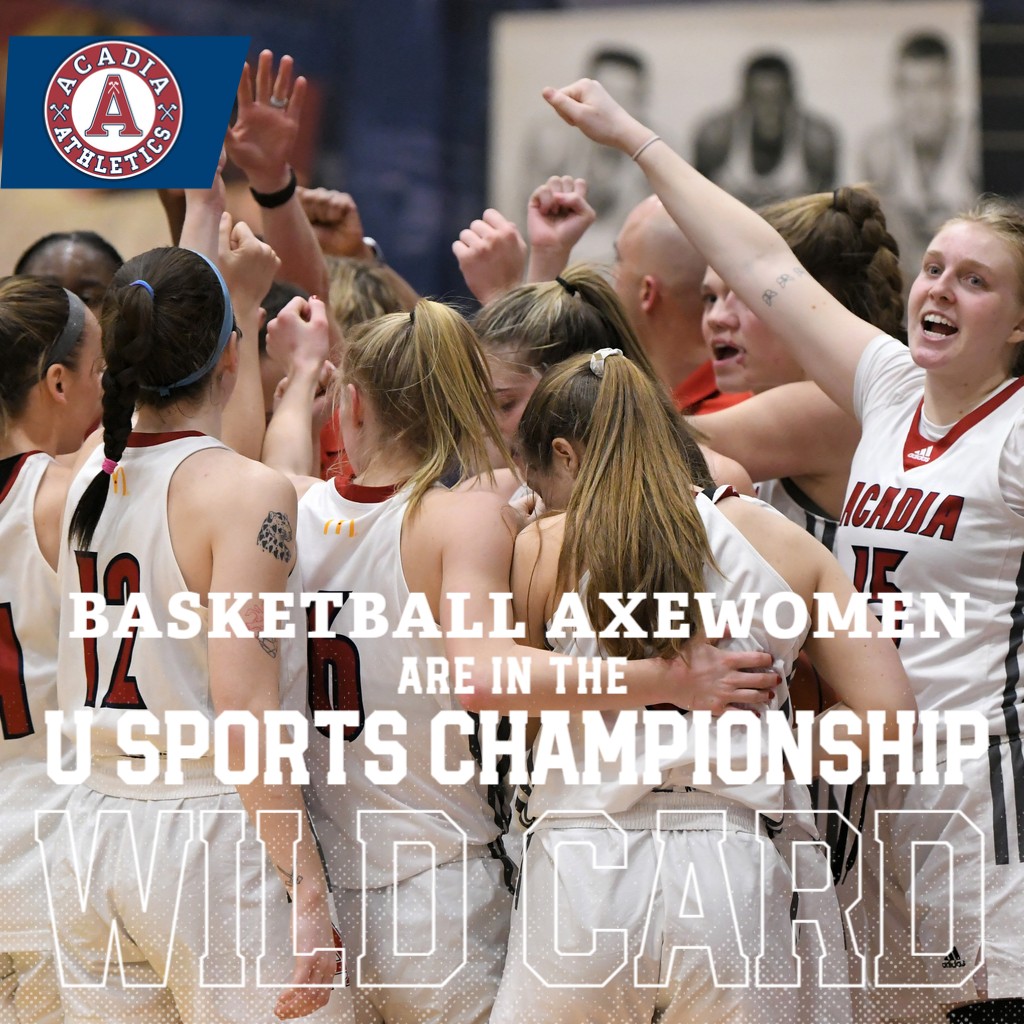 Acadia Alumni (@acadia_alumni) on Twitter photo <a href="/AxewomenBB/">Axewomen Basketball</a> begin their quest for a U SPORTS national championship March 9, 2 p.m. vs. Alberta at Sullivan Fieldhouse, Cape Breton University in Sydney, NS. Join us for a pre-game celebration from 12-2 p.m. at Flavour 19, 1225 Grand Lake Rd., and cheer our team to victory! <a href="/AxewomenBB/">Axewomen Basketball</a> begin their quest for a U SPORTS national championship March 9, 2 p.m. vs. Alberta at Sullivan Fieldhouse, Cape Breton University in Sydney, NS. Join us for a pre-game celebration from 12-2 p.m. at Flavour 19, 1225 Grand Lake Rd., and cheer our team to victory!