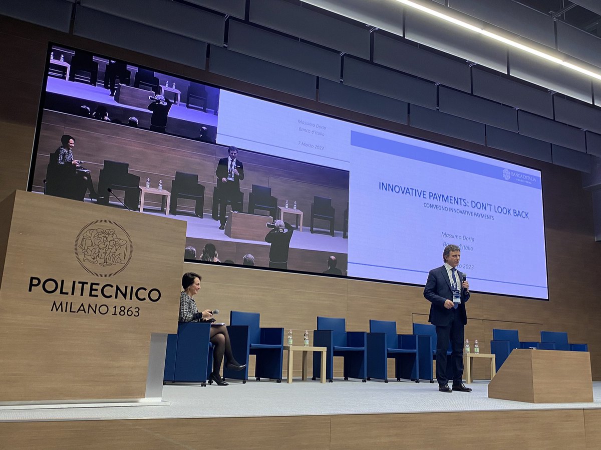 bancaditalia's tweet photo. Massimo Doria #Bankitalia oggi al convegno @Osserv_Digital "Innovative Payments: don't look back" ha annunciato l’avvio dei lavori di 3 tavoli tecnici del Comitato Pagamenti Italia #CPI dedicati a:
✔️Revisione della #PSD2
✔️#OpenBanking
✔️Incassi e pagamenti pubblici
#thread 👇 https://t.co/YuqJ0nrz4V