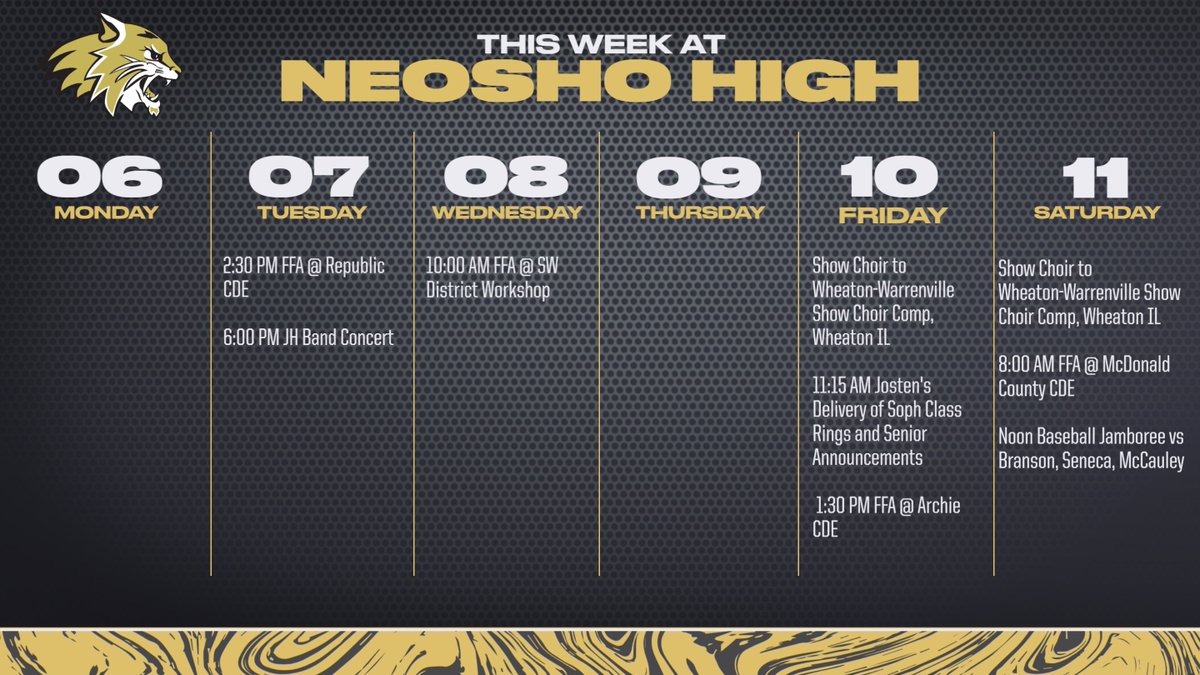 Events for this week!!