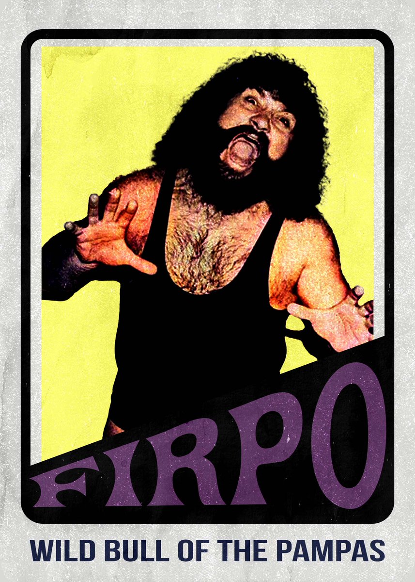 It's Trading Card Tuesday! Today's focus: the man of many names, Pampero Firpo! Full details on our insta page.

#TCT #TradingCardTuesday #WrestlingCards #TFTB #ThanksForTheBumps #PamperoFirpo #JuanKachmanian #ElGarfio #1972Topps #ToppsBasketball #BasketballCards