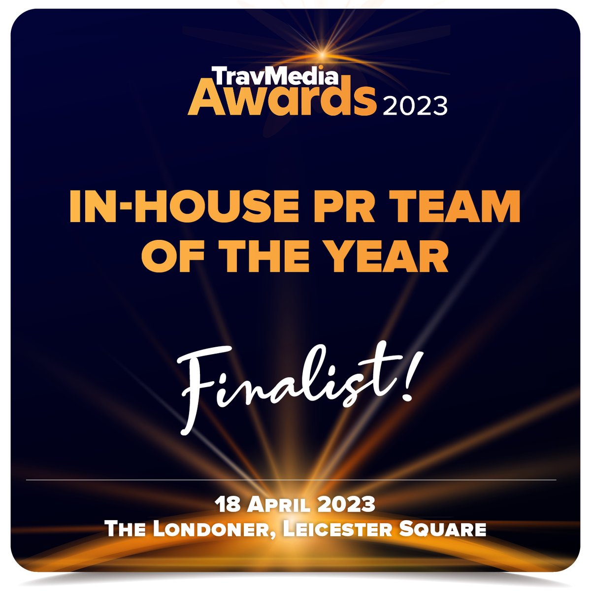 #TravMediaAwards thank you so much @TravMedia_UK ! Good luck to all of those shortlisted