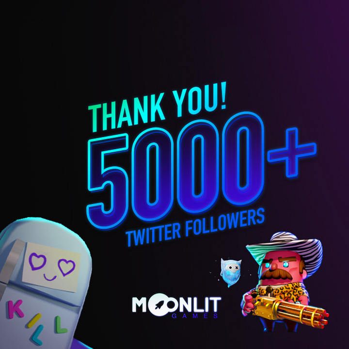 Moonlit_Games's tweet image. Thank you for 5K 💜

We’re over the moon with gratitude for the amazing community 🎉

As a thanks, we’re giving 50 WL spots for our FREE mint on @MagicEden😏

To Enter 👇
RT 🔄
Follow @Moonlit_Games 🤝
Comment “TO THE MOON” 📈