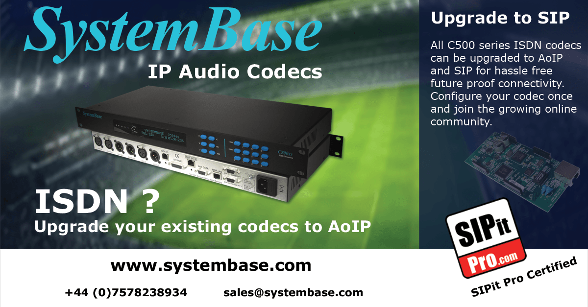 Systembase_LTD's tweet photo. With the end of ISDN on the horizon, did you know that all Systembase C500 series codecs, including the C510xr, can be upgraded to support AoIP and SIP? https://t.co/rM4OrjcDKg