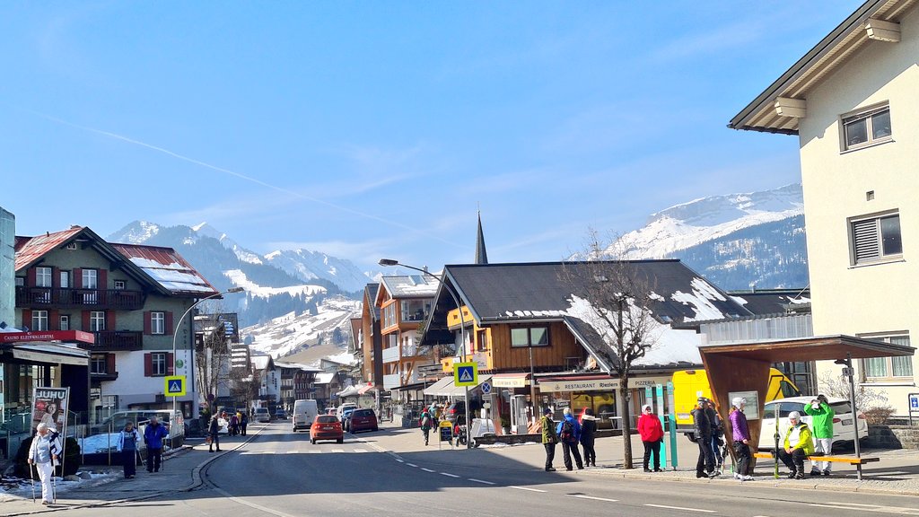 Boodschapjes halen.
Riezlern Kleinwalsertal