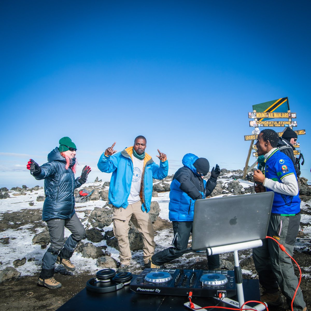 DjJoozey's tweet photo. My full set that I played at the peak of Mount Kilimanjaro the highest free standing Mountain in the world, Will be out on Thursday 10:00 Am… East Africa time https://t.co/51EQMZ5IQP
