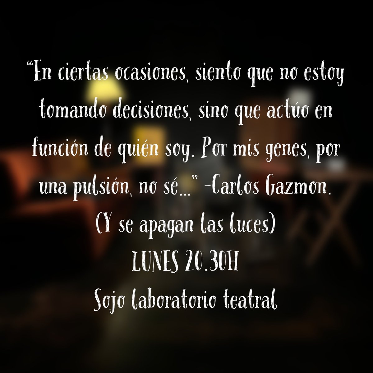 ProdVaca's tweet photo. “Y se apagan las luces” 💡 en @sojoteatro #love #instagood #photooftheday #art #photography #twitter #beautiful #follow #happy #teatro #teatromadrid #like4like #martesdeenigmas https://t.co/1jFPLbtVyT