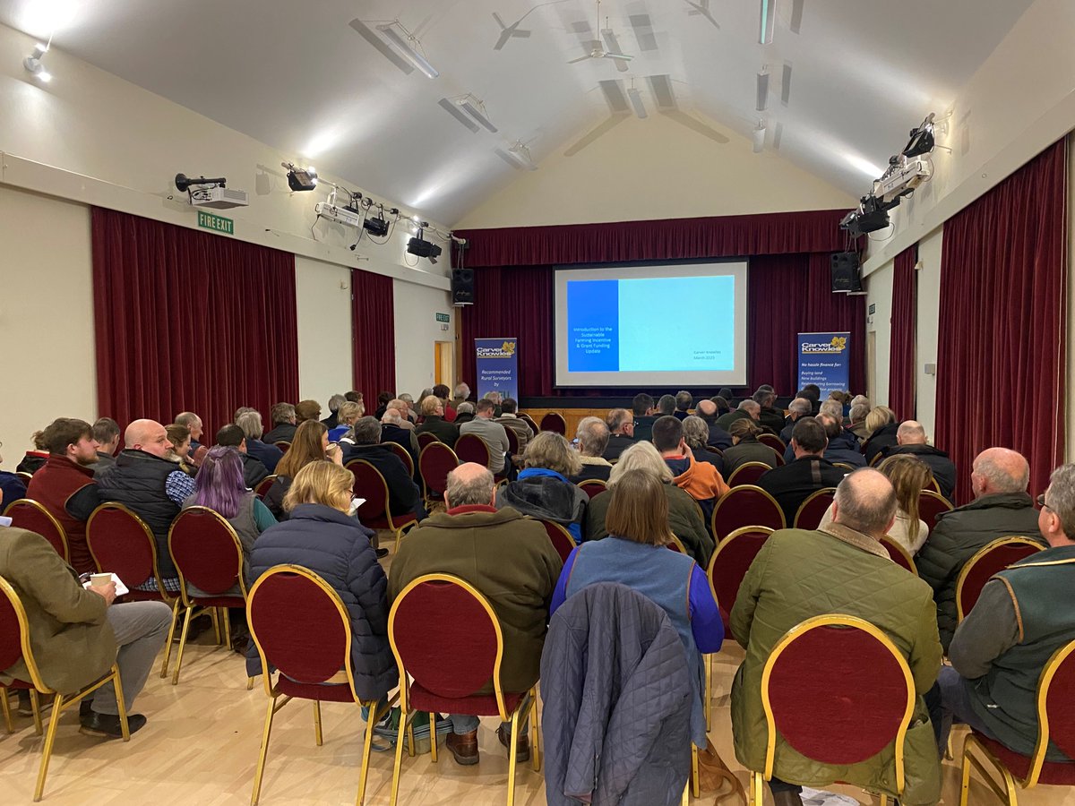 CarverKnowlesUK's tweet photo. Maisemore Spring Seminar ✅

Great turnout with around 100 farmers coming along to hear about the Sustainable Farming Incentive &amp; other grant funding updates.

Same again at Dumbleton Cricket Club 20th March 7pm - have you booked your place? https://t.co/NdjER8MQHB