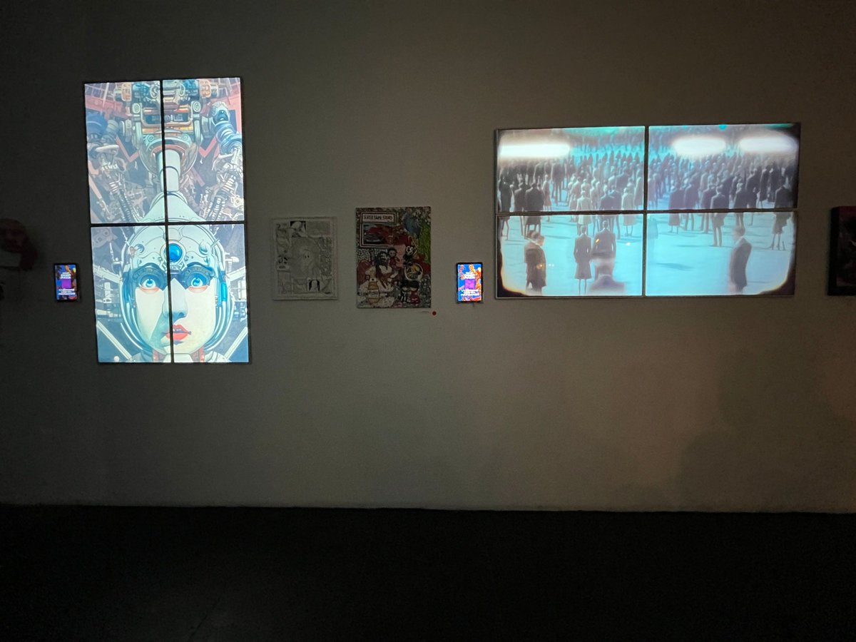 vvldxz's tweet photo. GM, some pics of my art at LA for the first time!
couldn't be there in personal, but I could feel the energy from here.
#MAIFDeepFake was fya
thanks @ClownVamp and @SuperchiefNFT for making it happen🤍✨️

also thanks to all my @MAIFMAIFMAIF fam❤️‍🔥 https://t.co/XmIMCcbspB