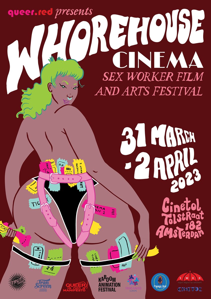 Our dear friends from queer.red are having their Whorehouse Cinema film and arts festival from 31 March to 2 April 😍 Check out their beautiful posters 👇👇 and visit their website for more info