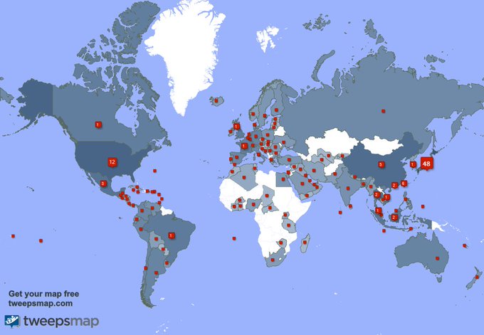 Special thank you to my 194 new followers from Japan, Indonesia, Taiwan, and more last week. https://t.co/oeQIdmyzC7