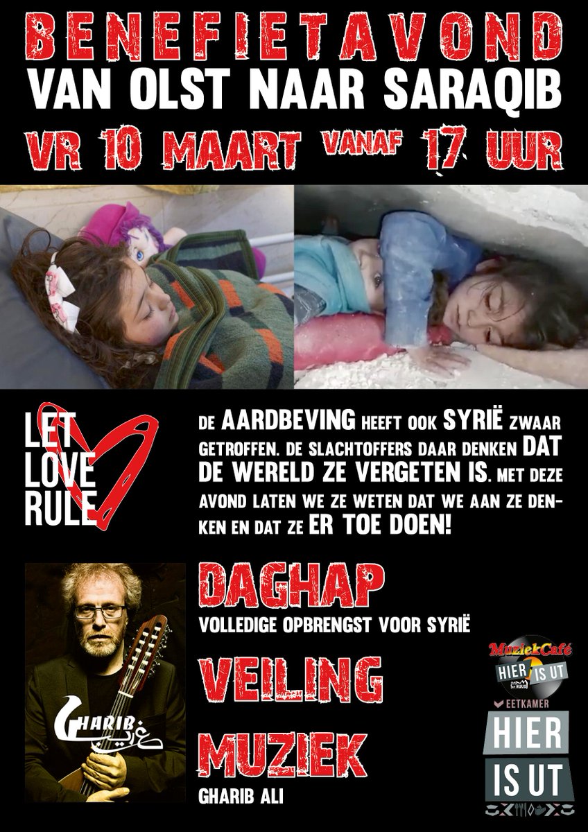 Aanstaande vrijdag 10 maart in de Eetkamer van <a href="/uthuus_ow/">ut Huus</a> #Olst vanaf 17 uur.