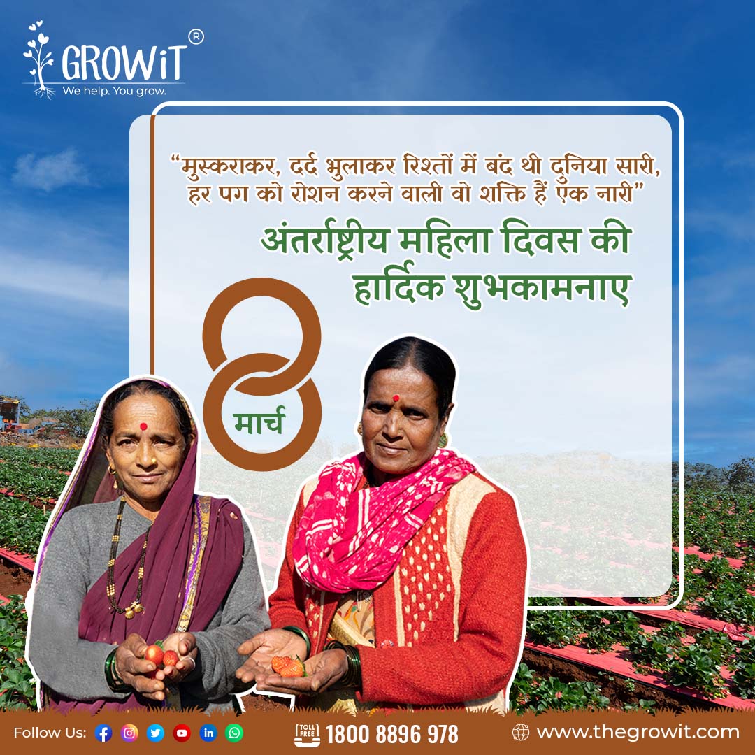 GrowitIndia's tweet photo. हौसलों से ऊँची भरती उड़ान, न करती कभी शिकायत न दिखाती अपनी थकान। 
ऐ नारी तुझको सलाम!!!

"Happy Women's Day"

#GrowIT #india #happywomensday #womenpower #growit #india #ProtectiveFarming #agriculture #women #mahiladivas #अंतरराष्ट्रीयमहिलादिवस #internationalwomensday https://t.co/bVeADQaKNd