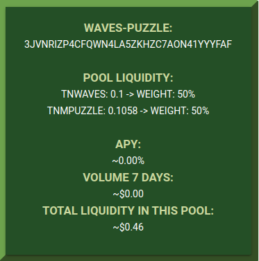 TurtleNetworkTN's tweet photo. Two new pools were created today:
TN - DOGE &amp; WAVES - PUZZLE

Have you heard of our new DGS aka Decentralized Gateway System? This enables users to send WAVES  assets to the TN Network and visa versa. 
Try the DGS: https://t.co/W2tWrxdVYG
Get PUZZLE: https://t.co/iSBZOVZ5AQ https://t.co/GpHYZI3ywx