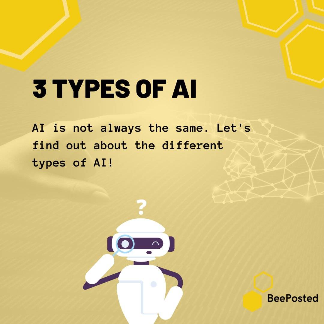 beeposted's tweet photo. 🌟 Everyone is hyped about #chatgpt, but most people do not know what different types of #ai are!

When did you first hear about #artificialintelligence? https://t.co/mDrYiQHMAS