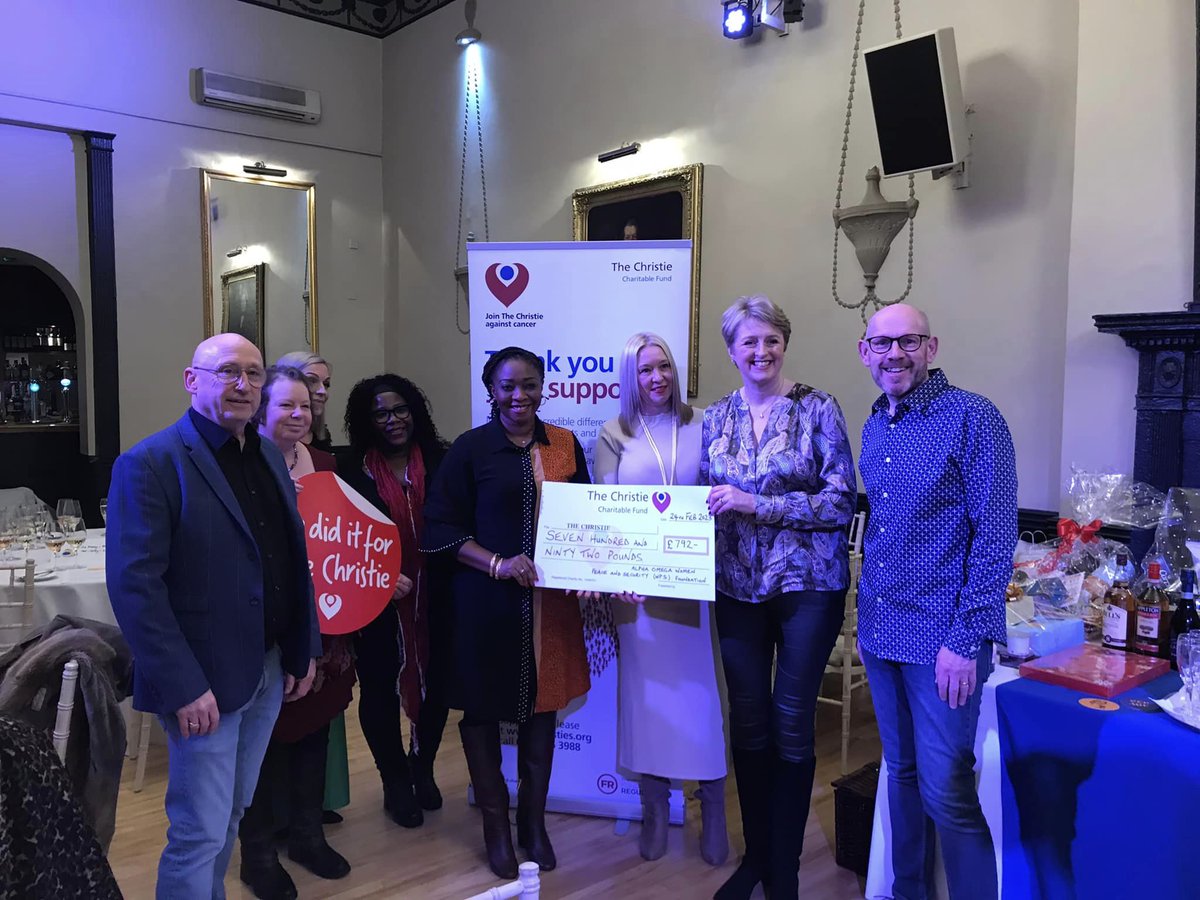 alphaomegaWPS's tweet photo. We are so proud that our fundraising dinner has allowed us to donate to amazing causes in our local area!

In February, it was incredible to present the Nantwich Christie Hospital Support Group with a £792 donation to help cancer patients and their families.

#ItsOurRightToBeSafe https://t.co/zSvmudPqXC