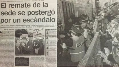 3/3/99: se declaraba la quiebra institucional y #Racing quedaba clausurado e inhabilitado para jugar la primer fecha del torneo. 

Aquel día, la gente de La Academia se movilizó en las sedes de Avellaneda y Villa del Parque y defendió a esta última del remate judicial, +
