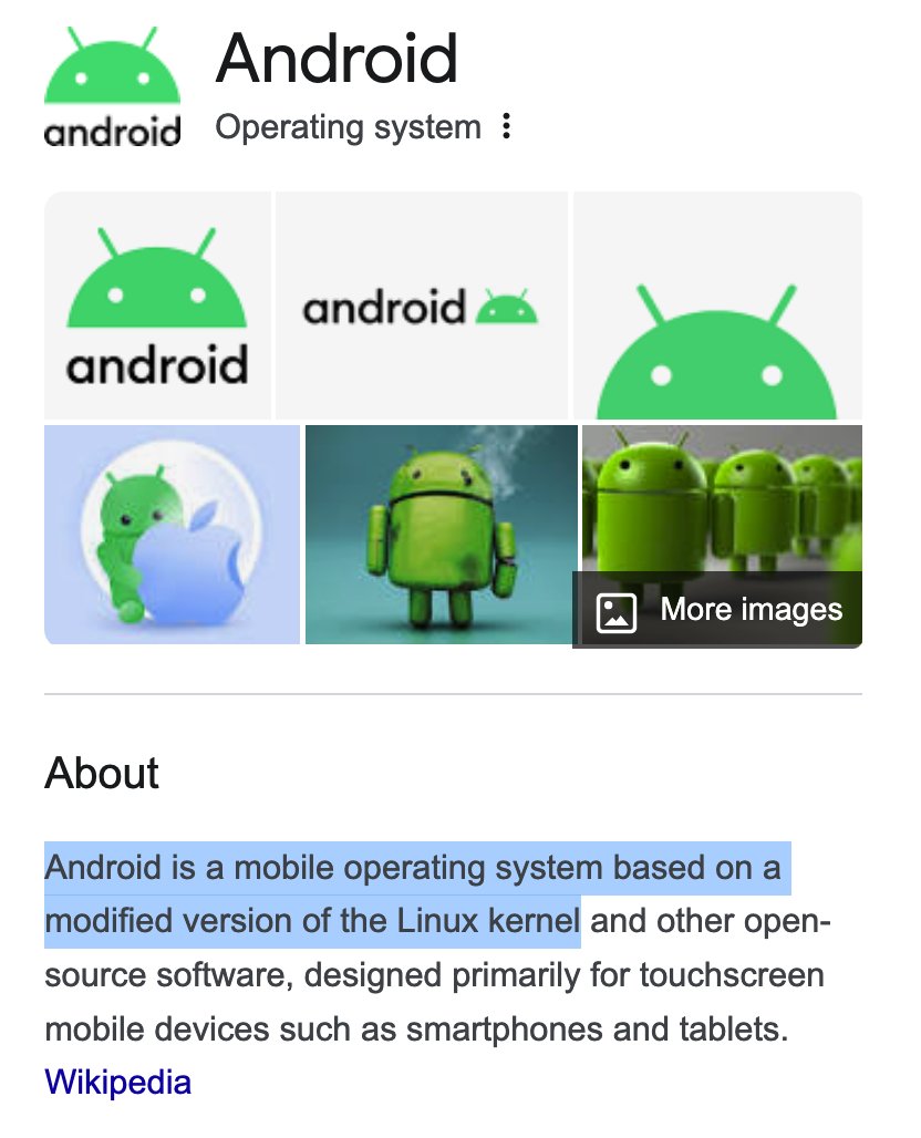 Android is a mobile operating system based on a modified version