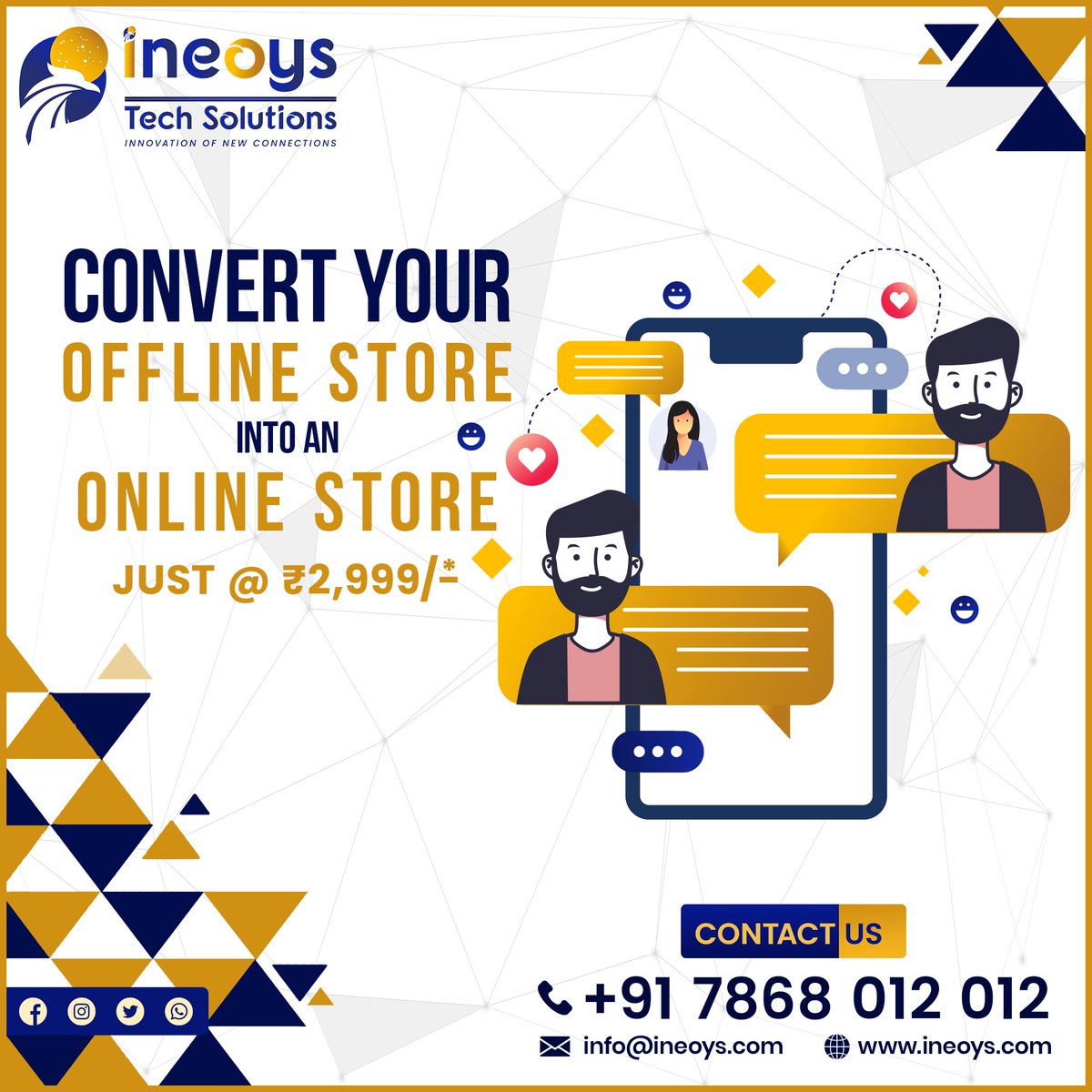 Convert your offline store into an online store.

#adagency #advertising_insta #socialmediaadvertising #mediaagency #advertising_agency #creativeadvertisingideas #ineoys #ineoysmadurai #ineoystechsolutionsmadurai