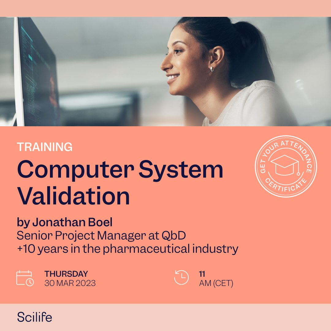 ScilifePlatform's tweet image. 🎓 NEW Training! Don't miss out on our upcoming training session on #ComputerSystemValidation hosted by industry experts Jonathan Boel & Angel Buendia. Learn about #GAMP as a structured approach to validating systems and ensuring #Compliance.
Register >> bit.ly/3mkPBCW