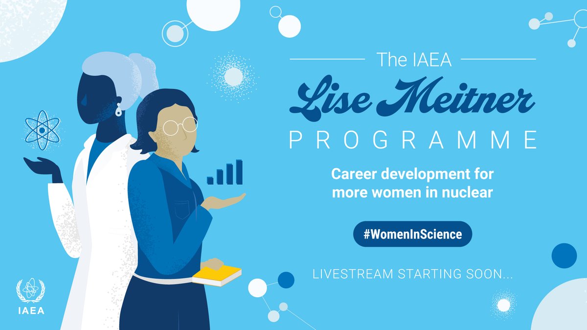 📢 Happening Tomorrow #Live at 13:15 (Vienna time)

For this year's #IWD2023, on 8 March, we will officially launch the Lise Meitner Programme to boost women's careers in the #nuclear energy sector.

Join us and share with your networks! ➡️ bit.ly/3Z5a90h #WomenInScience