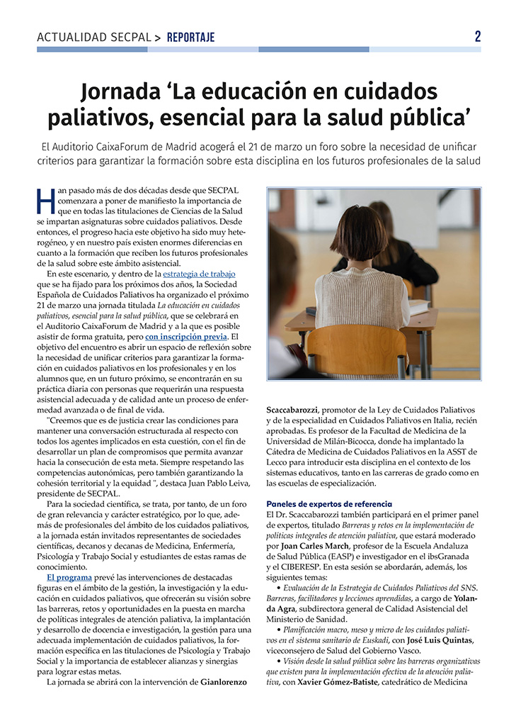 secpal_'s tweet photo. 👩🏻‍🏫 Existen grandes diferencias en la formación de los futuros profesionales de la salud sobre la atención al final de la vida
📌 Abrimos un foro de reflexión sobre la necesidad de avanzar en este reto clave para el desarrollo de los #cuidadospaliativos 👉🏻  https://t.co/ZscUiJrrqs https://t.co/kigFSQdpvY