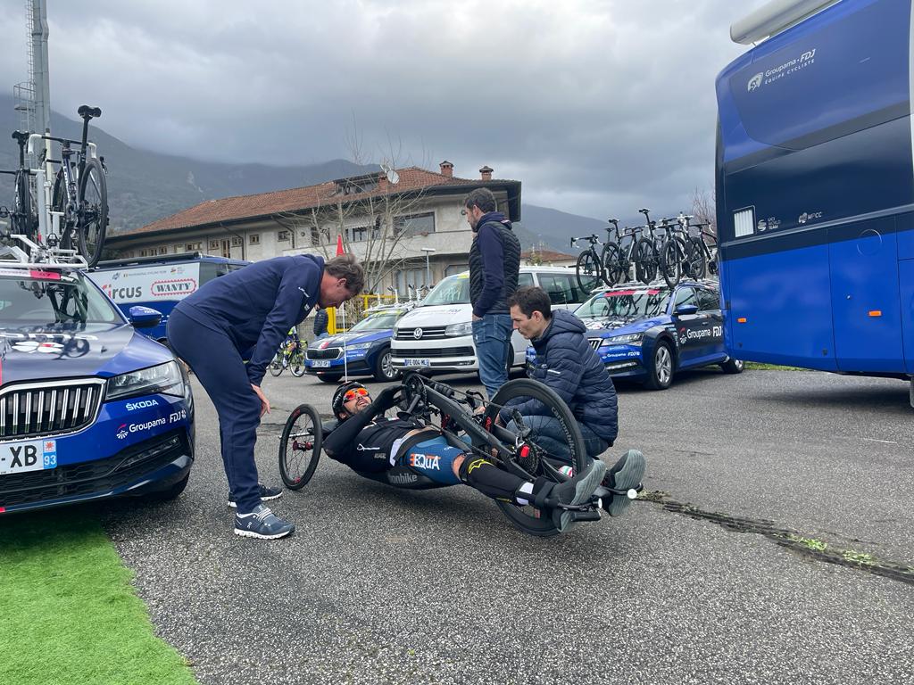 Ce matin, la chaleureuse visite de Samuele Manfredi 🥰