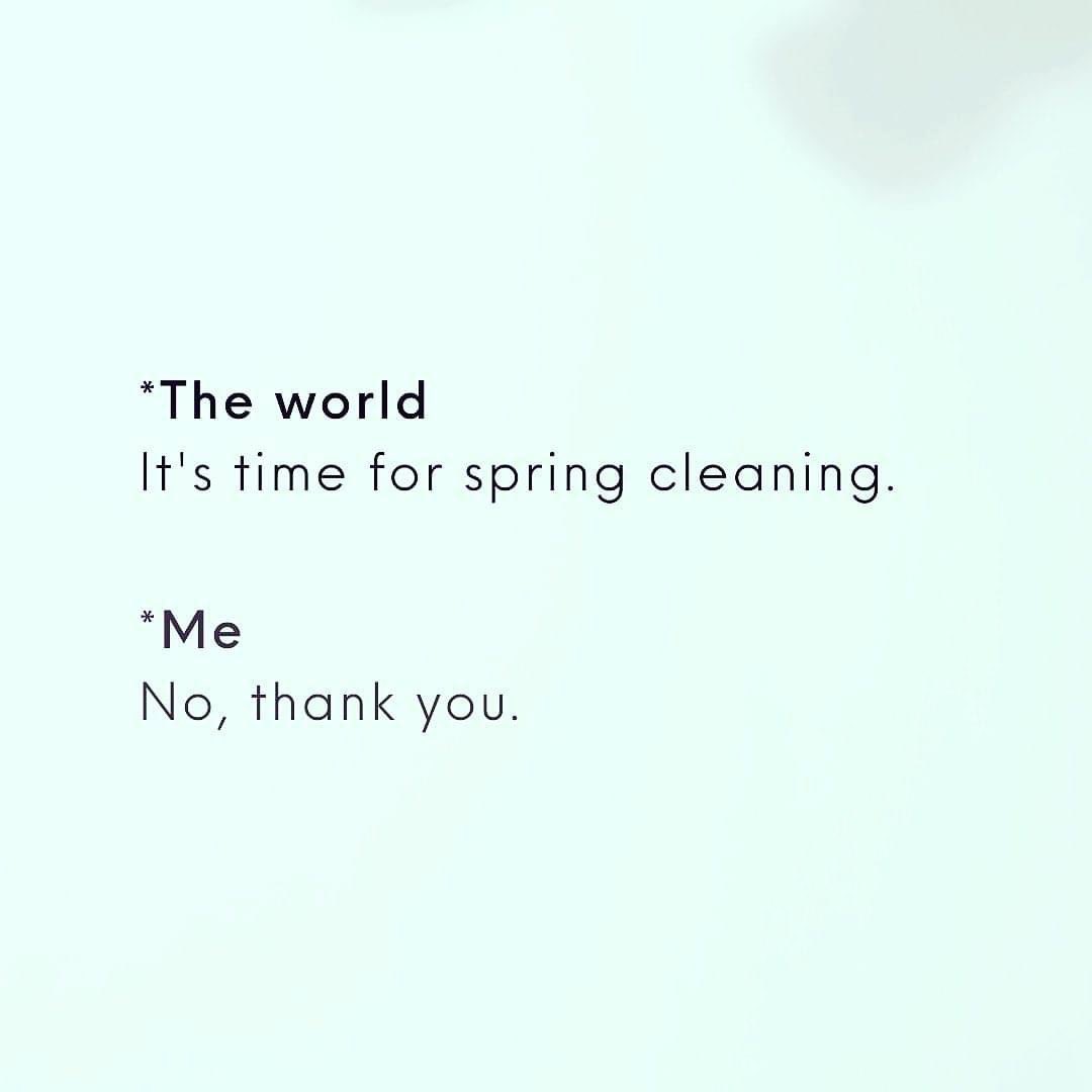 😆 Ok, guilty as charged. Who’s yet to start on their #springcleaning? 😅
.
.
.
.
#doortodoorin904 #morethanamove #lovexitone #jaxfl #jaxrealtors #realtorlife #march #cleaning #springishere #jacksonvillefl #northeastflorida