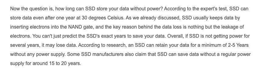 lea_linux's tweet photo. Attendez, pour les disques durs SSD, il faut les brancher sur du courant de temps en temps sinon "fioup' les datas" ?! https://t.co/wdvyO3kTzk