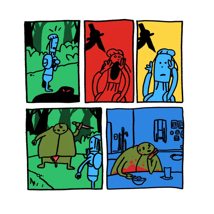 a comic about a rough day. 