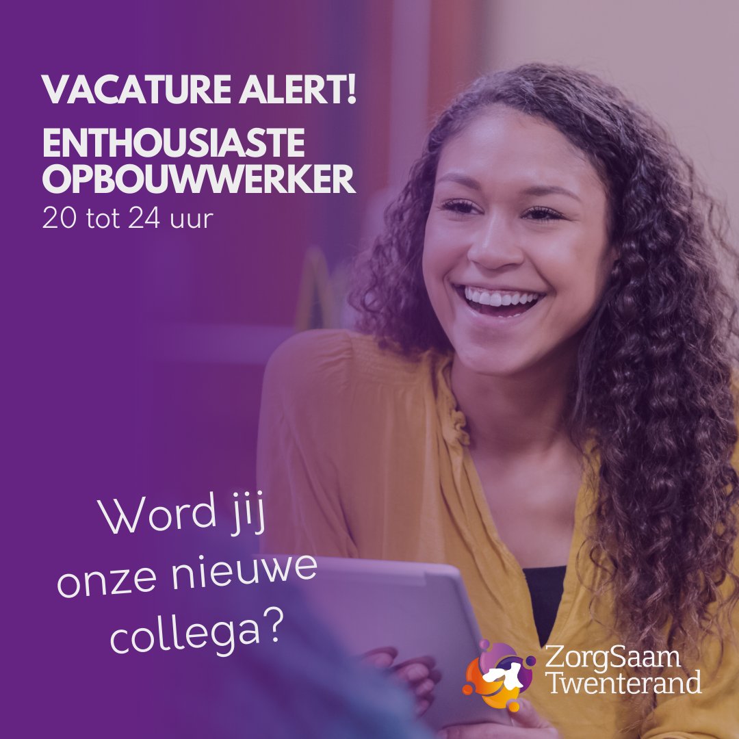 📢 𝗩𝗮𝗰𝗮𝘁𝘂𝗿𝗲 𝗮𝗹𝗲𝗿𝘁 | 𝗢𝗽𝗯𝗼𝘂𝘄𝗷𝗼𝗻𝗴𝗲𝗿𝗲𝗻𝘄𝗲𝗿𝗸𝗲𝗿 
Meer info over de vacature of solliciteren? 👇
zorgsaamtwenterand.nl/over-ons/vacat…

#vacature #opbouwwerk #Twenterand #DenHam #Vroomshoop #Westerhaar #Vriezenveen