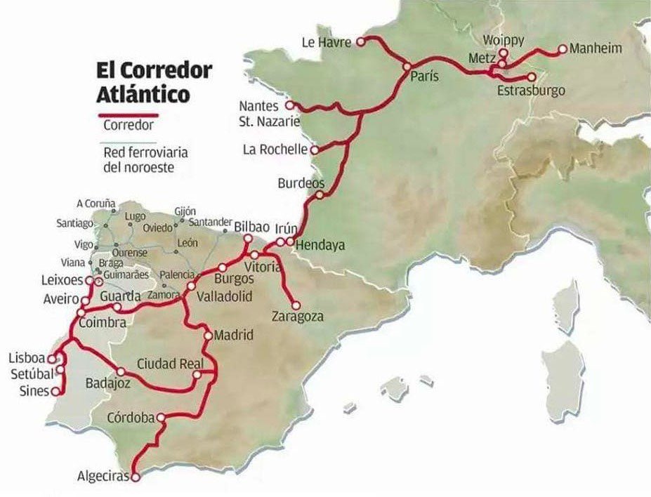 ramontremosa's tweet photo. Atenció !!!! Grans inversions ferroviàries de mercaderies a l’Estat espanyol anunciades ahir pel govern espanyol: 16.000 M€… al #corredoratlantico https://t.co/7iUMSeH13b